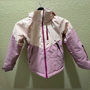 L.L. Bean Kids Pink Waterproof/Fleece Jacket